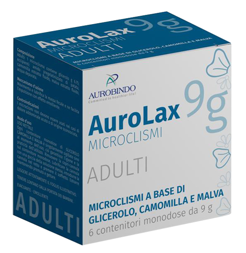 MICROCLISMI PER ADULTI AUROLAX 6 CONTENITORI 9 G - Farmacia Mastrangelo 
