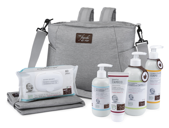 FIOCCHI DI RISO COFANETTO BORSA-ZAINO FASCIATOIO - Farmacia Mastrangelo 