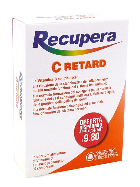 RECUPERA C RETARD 30 COMPRESSE - Farmacia Mastrangelo 