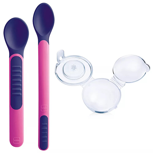 MAM HEAT SENSITIVE SPOONS & COVER 6+ FEMMINA - Farmacia Mastrangelo 
