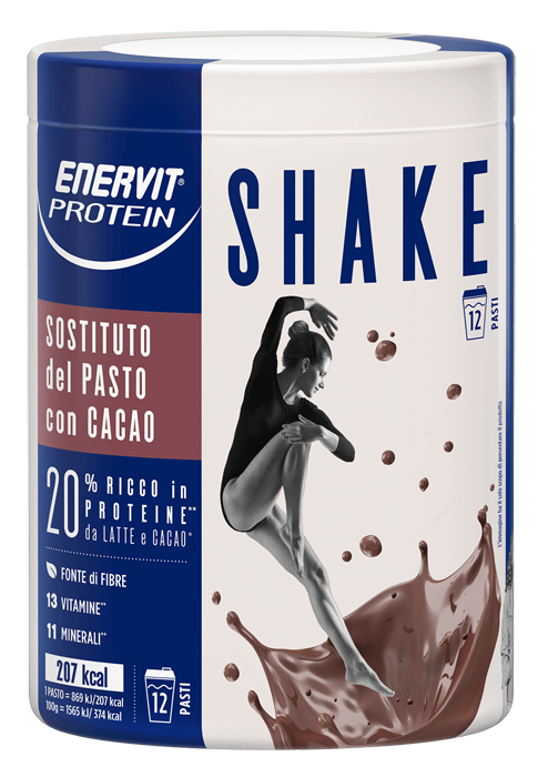 ENERVIT PROTEIN SHAKE CACAO 12 PASTI - Farmacia Mastrangelo 
