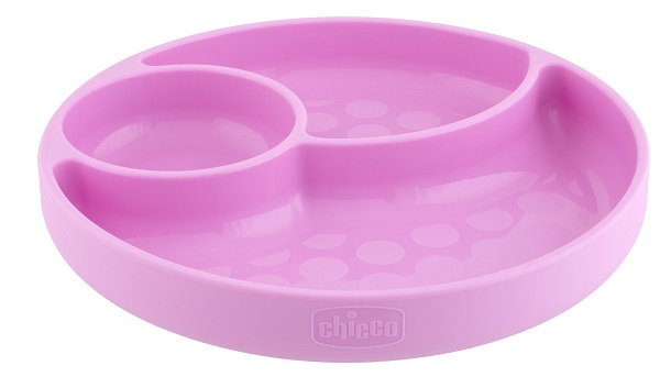 CHICCO PIATTO SILICONE VENTOSA ROSA - Farmacia Mastrangelo 
