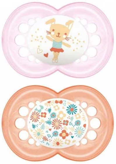 MAM SUCCHIETTO ORIGINAL 16+ SILICONE FEMMINA 2 PEZZI - Farmacia Mastrangelo 