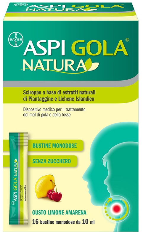 ASPI GOLA NATURA 16 BUSTINE MONODOSE DA 10 ML - Farmacia Mastrangelo 