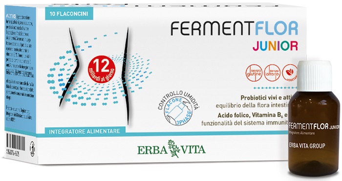 FERMENTFLOR JUNIOR 10 FLACONCINI - Farmacia Mastrangelo 