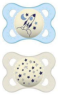 MAM SUCCHIETTO ORIGINAL NIGHT 2-6 MESI SILICONE MASCHIO 2 PEZZI - Farmacia Mastrangelo 