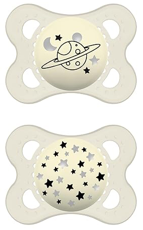 MAM SUCCHIETTO ORIGINAL NIGHT 2-6 MESI SILICONE NEUTRO 2 PEZZI - Farmacia Mastrangelo 
