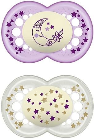 MAM SUCCHIETTO ORIGINAL NIGHT 6+ MESI SILICONE FEMMINA 2 PEZZI - Farmacia Mastrangelo 