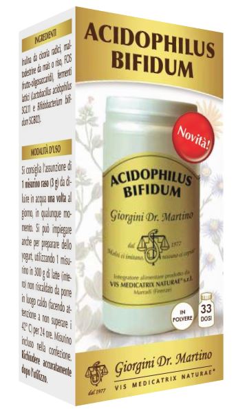 ACIDOPHILUS BIFIDUM POLVERE 100 G - Farmacia Mastrangelo 