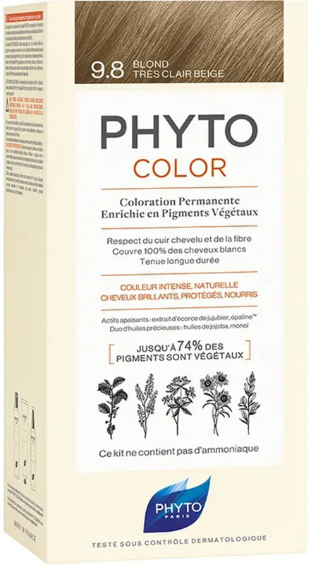 PHYTOCOLOR 9,8 BIONDO CHIARISSIMO CENERE LATTE 50 ML + CREMA 50 ML + MASCHERA 12 ML - Farmacia Mastrangelo 