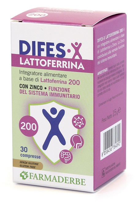 DIFES X LATTOFERRINA 200 30 COMPRESSE - Farmacia Mastrangelo 