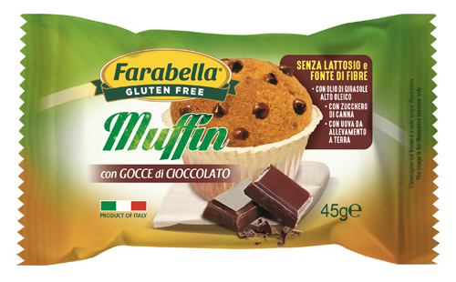 FARABELLA MUFFIN GOCCE DI CIOCCOLATO 45 G - Farmacia Mastrangelo 