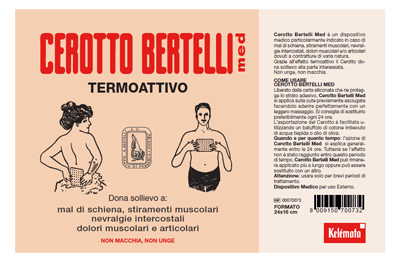 BERTELLI CEROTTO MED GRANDE 24 X 16 CM - Farmacia Mastrangelo 