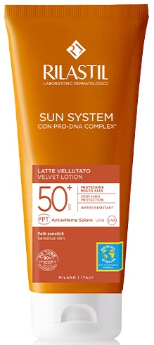 RILASTIL SUN SYSTEM PHOTO PROTECTION TERAPY SPF 50+ LATTE VELLUTANTE 200 ML - Farmacia Mastrangelo 