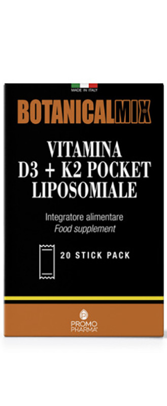 VITAMINA D3 + K2 POCKET BOTANICAL MIX 30 STICK - Farmacia Mastrangelo 