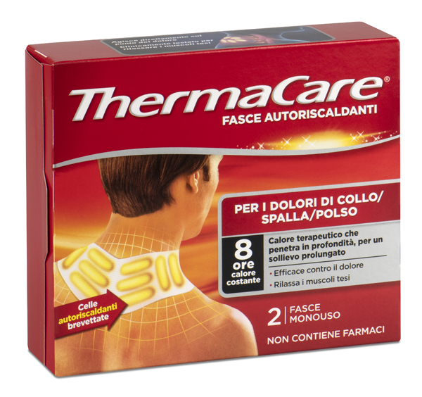 FASCE AUTORISCALDANTI A CALORE TERAPEUTICO THERMACARE COLLO/SPALLA/POLSO 2 PEZZI - Farmacia Mastrangelo 