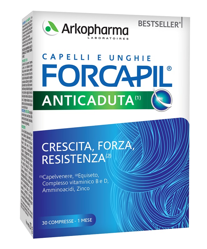 FORCAPIL ANTI CADUTA 30 COMPRESSE - Farmacia Mastrangelo 