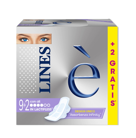 LINES E' ASSORBENTI CON ALI 9+2 PEZZI - Farmacia Mastrangelo 