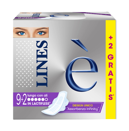 LINES E' ASSORBENTI LUNGO 9+2 PEZZI - Farmacia Mastrangelo 