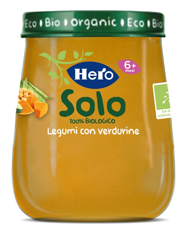 HERO BABY SOLO OMOGENEIZZATO LEGUMI VERDURE 120 G - Farmacia Mastrangelo 