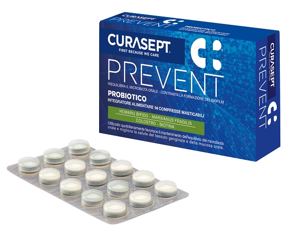 CURASEPT PREVENT PROBIOTICO 14 COMPRESSE MASTICABILI - Farmacia Mastrangelo 