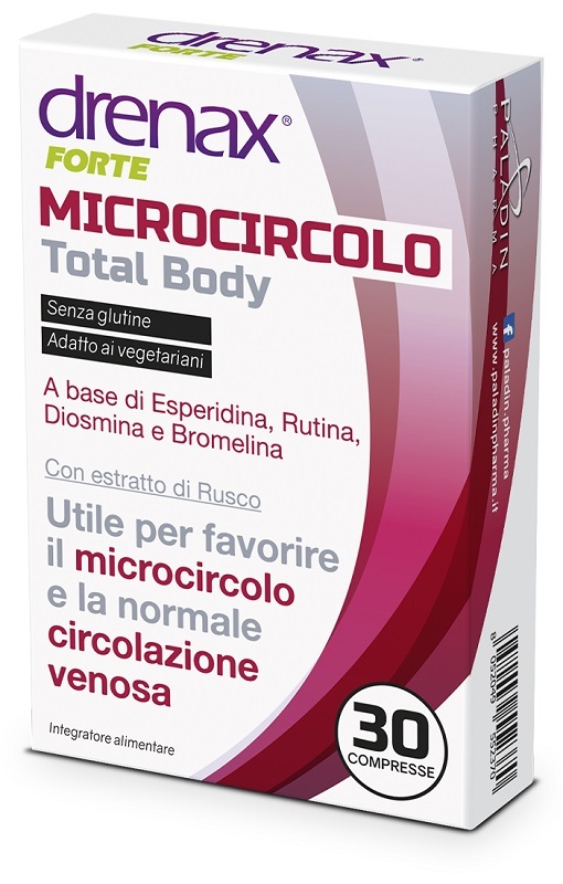 DRENAX FORTE MICROCIRCOLO TOTAL BODY 30 COMPRESSE - Farmacia Mastrangelo 
