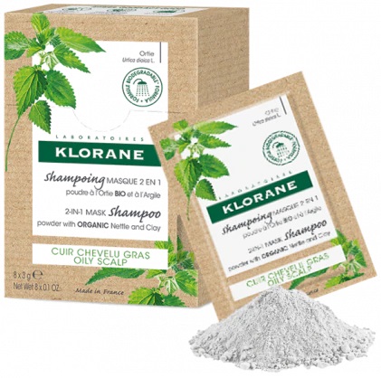 KLORANE SHAMPOO MASCHERA LAVANTE POLVERE ORTICA 8 BUSTINE 3 G - Farmacia Mastrangelo 