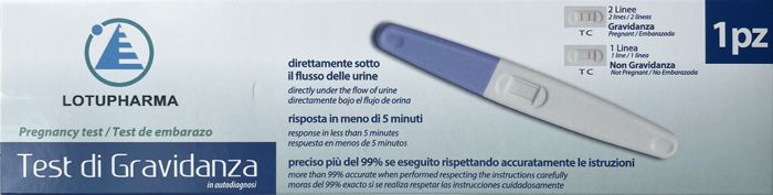 LOTUPHARMA TEST DI GRAVIDANZA 1 PEZZO - Farmacia Mastrangelo 