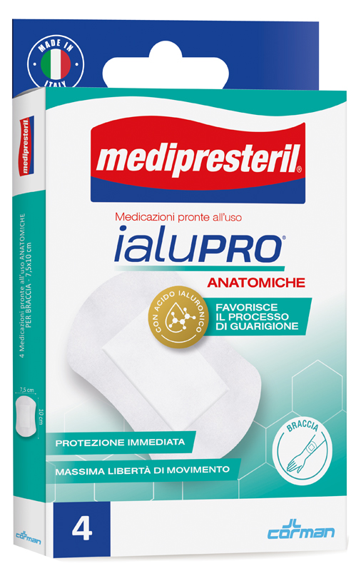 MEDIPRESTERIL IALUPRO BRACCIA 7,5X10 CM 4 PEZZI - Farmacia Mastrangelo 