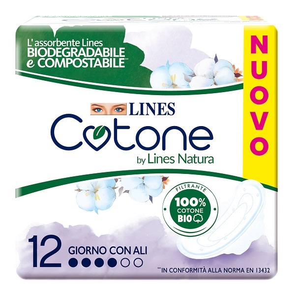 LINES COTONE BIO ULTRA ALI 12 PEZZI - Farmacia Mastrangelo 