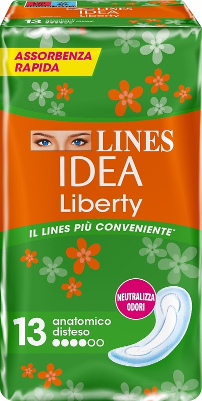 LINES IDEA LIBERTY DWCT ANATOMICI 13 PEZZI - Farmacia Mastrangelo 