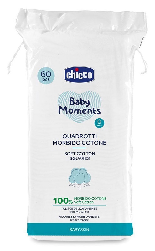 CHICCO BABY MOMENTS QUADROTTI 60 PEZZI - Farmacia Mastrangelo 