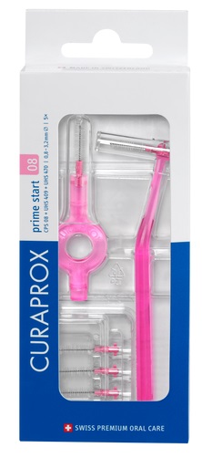CURAPROX CPS 08 SCOVOLINO PRIME START 08 PINK 5 PEZZI - Farmacia Mastrangelo 
