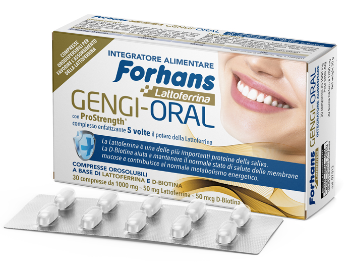 FORHANS LATTOFERRINA GENGI ORAL 30 COMPRESSE - Farmacia Mastrangelo 