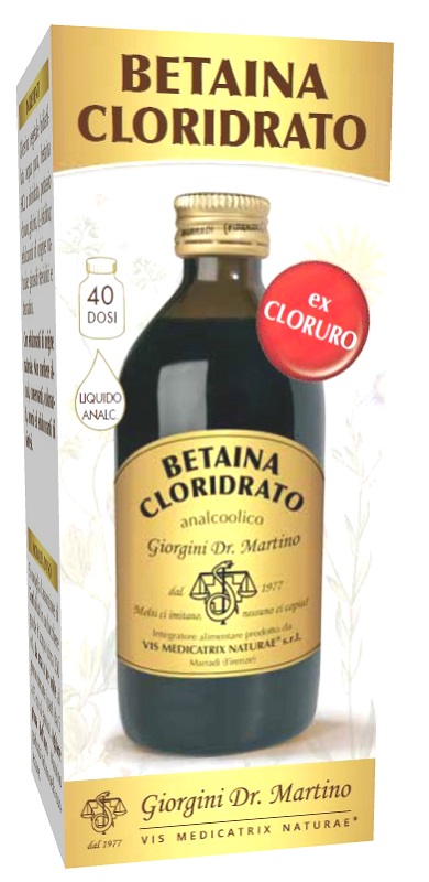 BETAINA CLORIDRATO LIQUIDO ANALCOLICO 200 ML - Farmacia Mastrangelo 