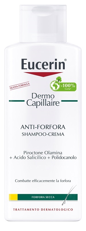 EUCERIN SHAMPOO CREMA ANTIFORFORA SECCA 250 ML - Farmacia Mastrangelo 