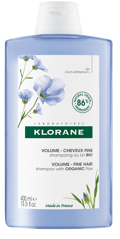 KLORANE SHAMPOO VOLUME FINE HAIR CON LINO 400 ML - Farmacia Mastrangelo 