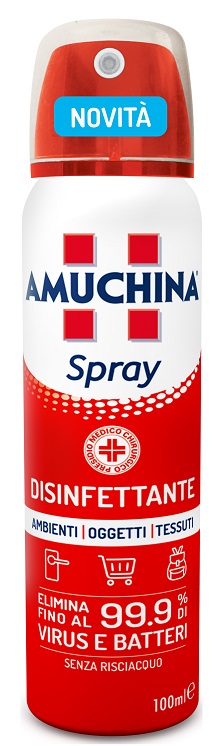 AMUCHINA SPRAY AMBIENTI OGGETTI TESSUTI 100 ML - Farmacia Mastrangelo 