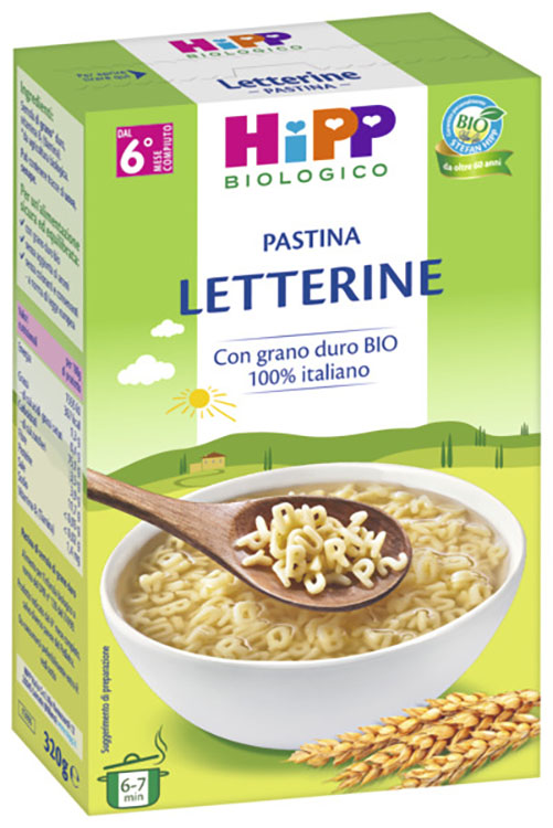 HIPP BIO PASTINA LETTERINE 320 G - Farmacia Mastrangelo 