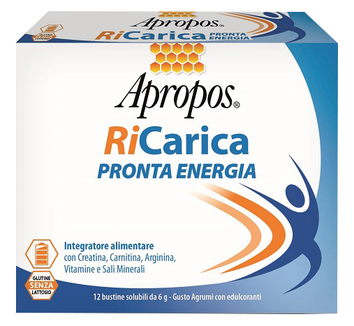 APROPOS RICARICA PRONTA ENERGIA 12 BUSTINE 6 G - Farmacia Mastrangelo 