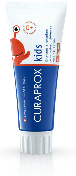 CURAPROX KIDS TOOTHPASTE STRAWBERRY FLAVOR 0 PPM 60 ML - Farmacia Mastrangelo 