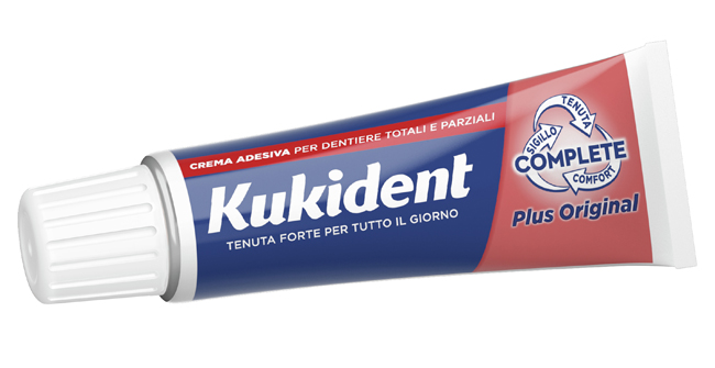 KUKIDENT PLUS ORIGINAL CREMA ADESIVA DENTIERE 40 G - Farmacia Mastrangelo 