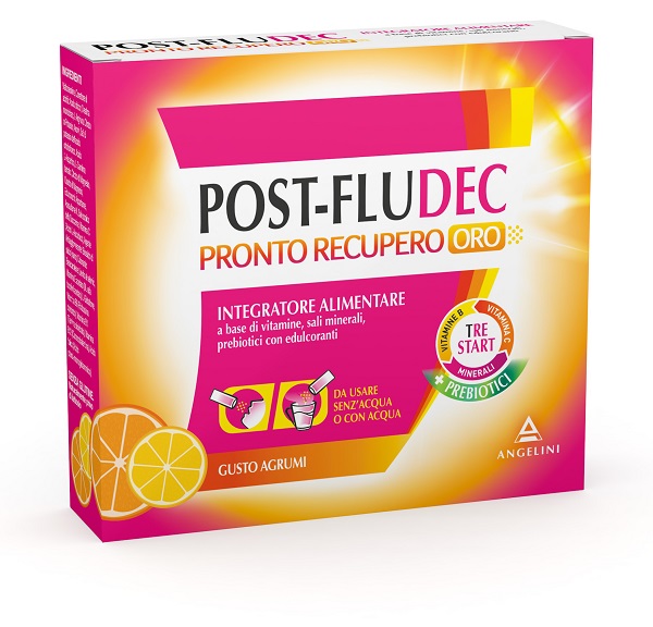 POSTFLUDEC AGRUMI PRONTO RECUPERO ORO 12 BUSTINE - Farmacia Mastrangelo 