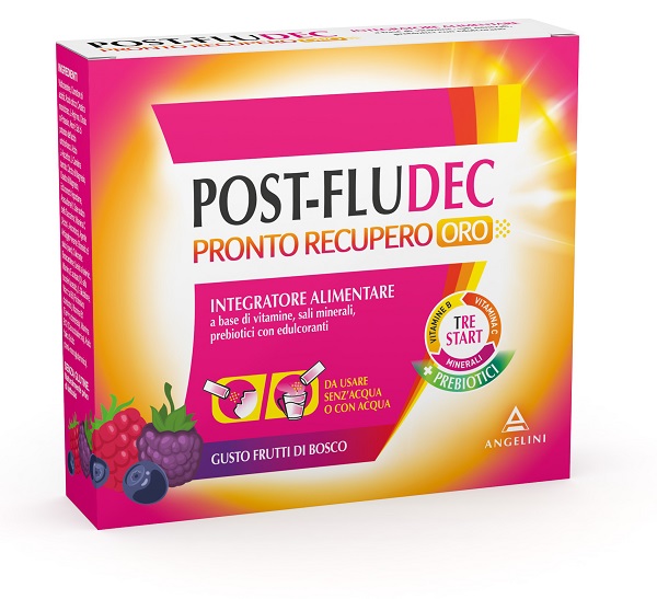 POSTFLUDEC FRUTTI DI BOSCO PRONTO RECUPERO ORO 12 BUSTINE - Farmacia Mastrangelo 