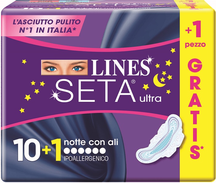 LINES SETA ULTRA NOTTE 10+1 GRATIS - Farmacia Mastrangelo 