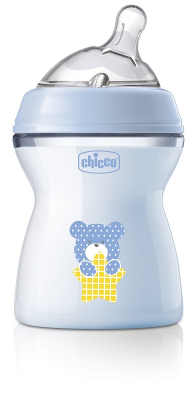 CHICCO BIBERON NAT FEEL PP 2M+ 250 ML BIMBO - Farmacia Mastrangelo 