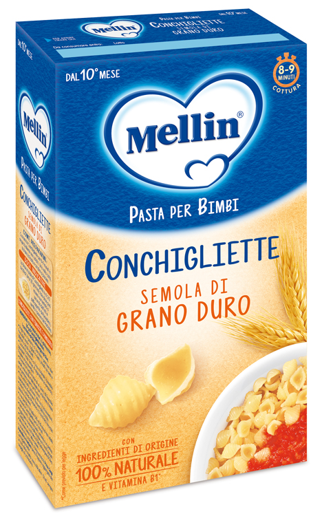 MELLIN CONCHIGLIETTE 100% GRANO DURO 280 G - Farmacia Mastrangelo 