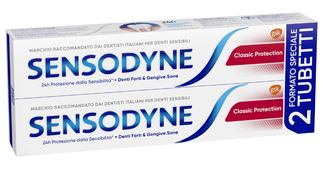 SENSODYNE CLASSICO PROTECTION 2 X 75 ML - Farmacia Mastrangelo 