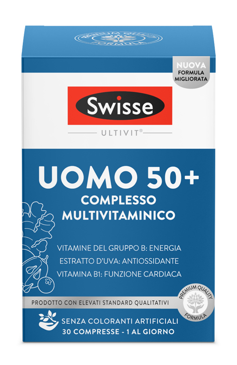 SWISSE MULTIVITAMINICO UOMO 50+ 30 COMPRESSE - Farmacia Mastrangelo 