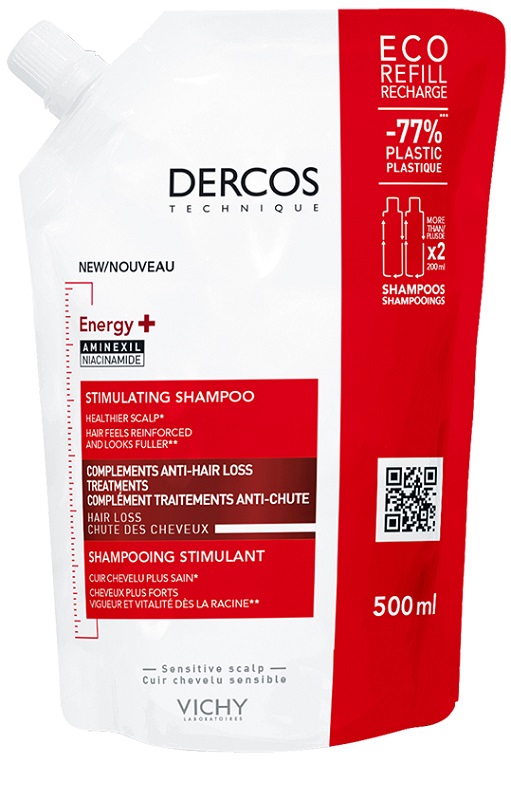 DERCOS ECO RICARICA ENERGIZZANTE 500 ML - Farmacia Mastrangelo 